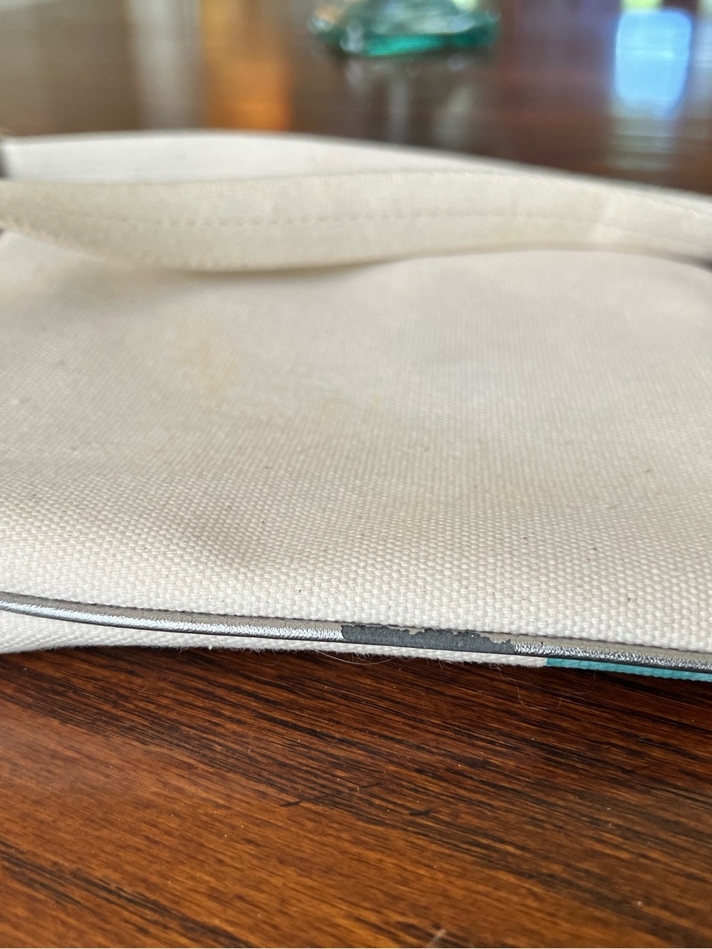 Coach Starfisg Crossbody Bag - Cream And Teal Canvas - Picture 11 of 14
